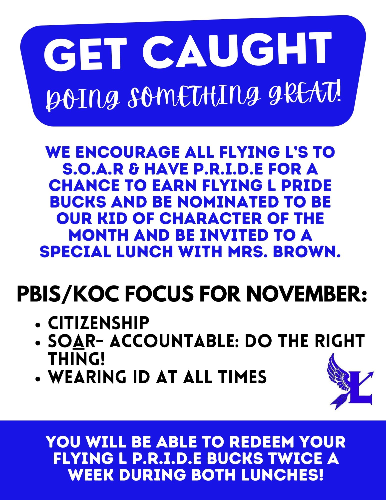  Get Caught Doing Something Great-November Edition!